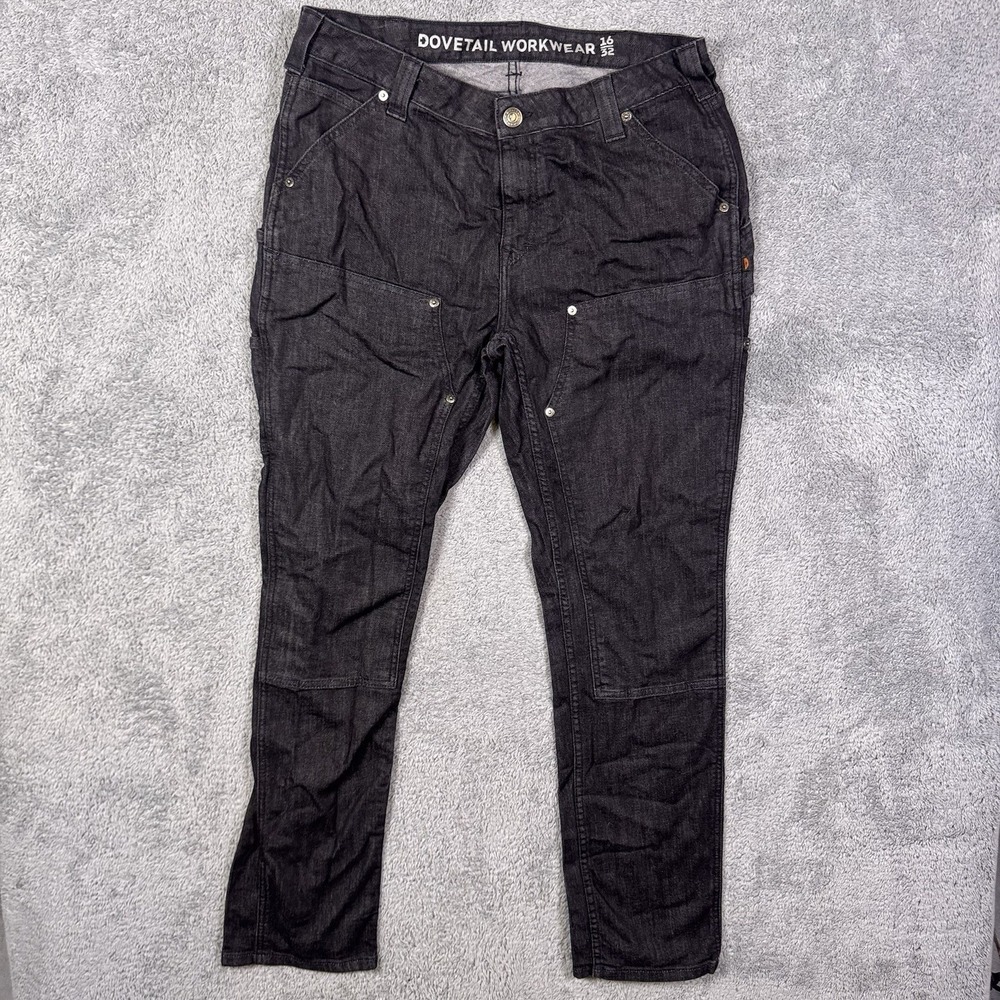 Dovetail Workwear Maven Jeans Womens 16/32 Workwear Utility Double Knee Slim